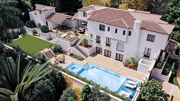 biệt thự nhà vườn có bể bơi